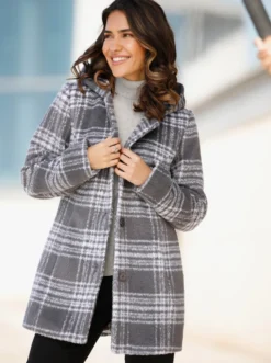Outdoorjacke in schmeichelnder Longform