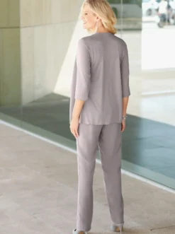 Palazzohose mit Rundum-Dehnbund
