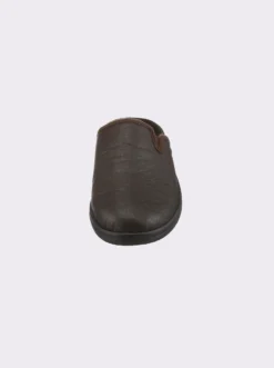 Pantoffel aus Leder-Imitat