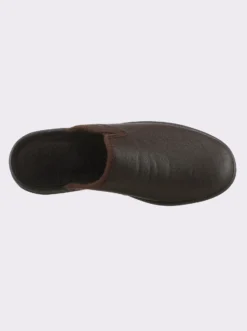 Pantoffel aus Leder-Imitat