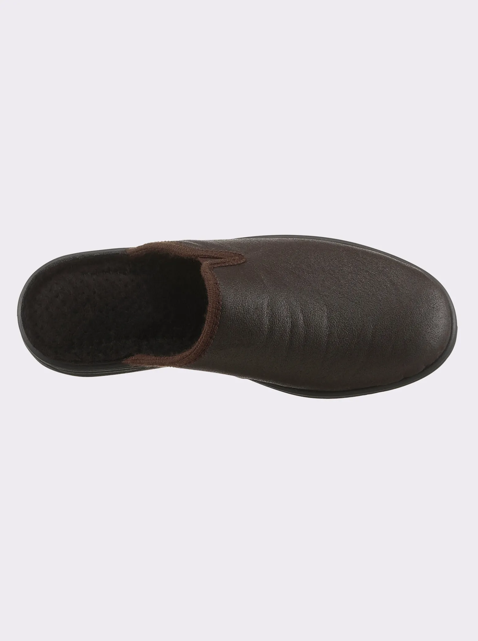 Pantoffel aus Leder-Imitat