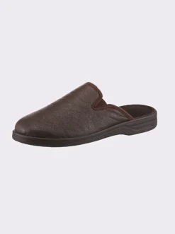 Pantoffel aus Leder-Imitat