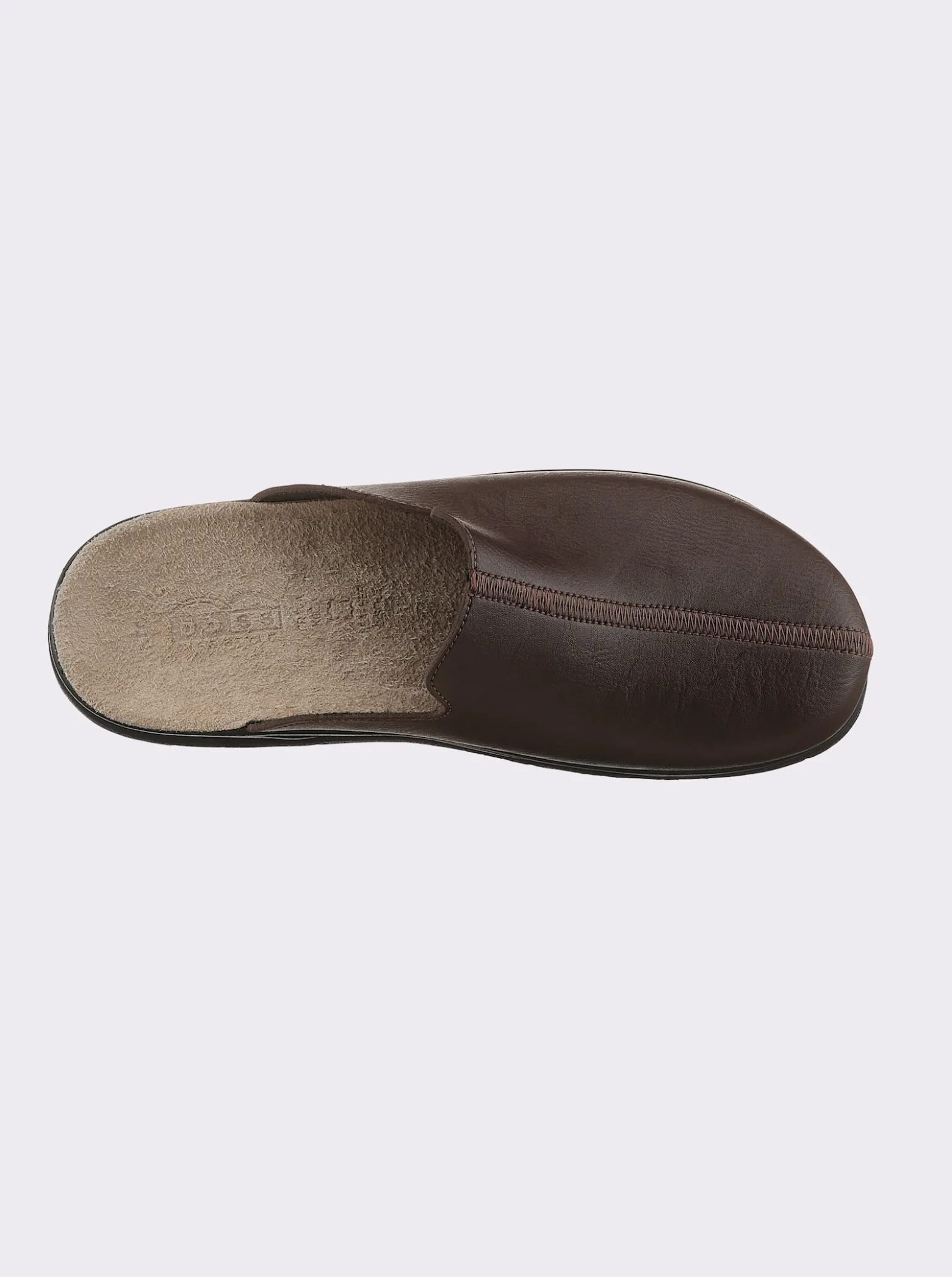 Pantoffel aus Leder-Imitat