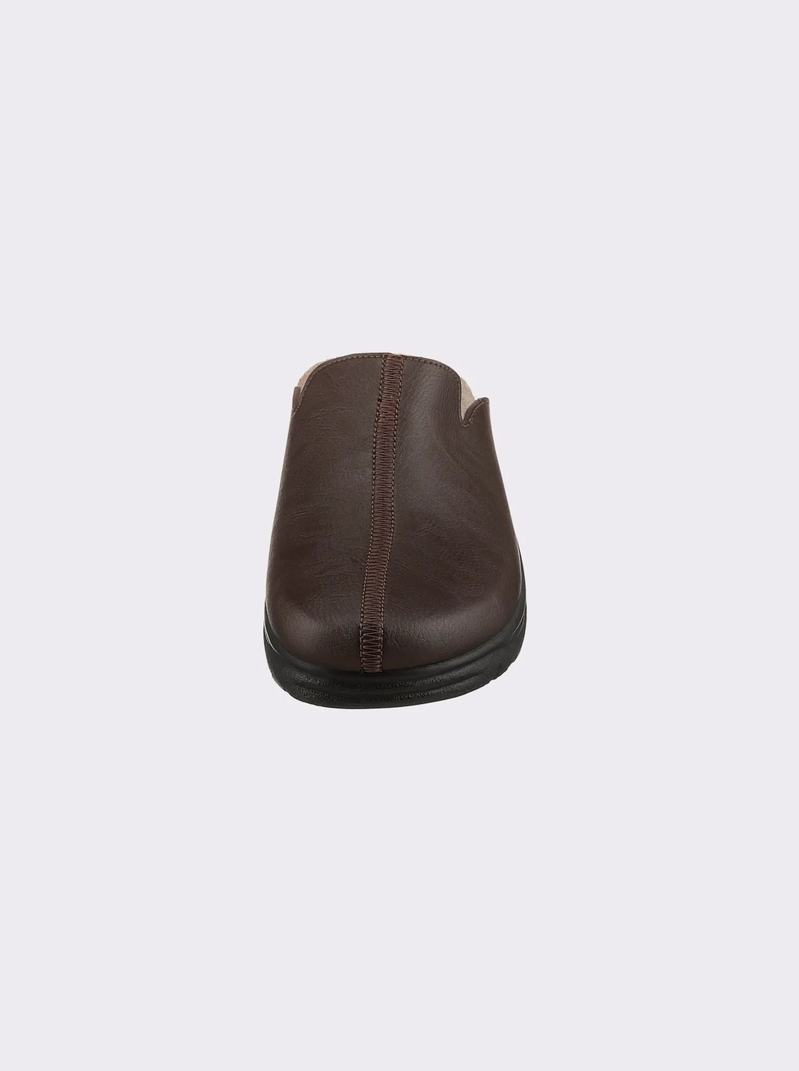 Pantoffel aus Leder-Imitat