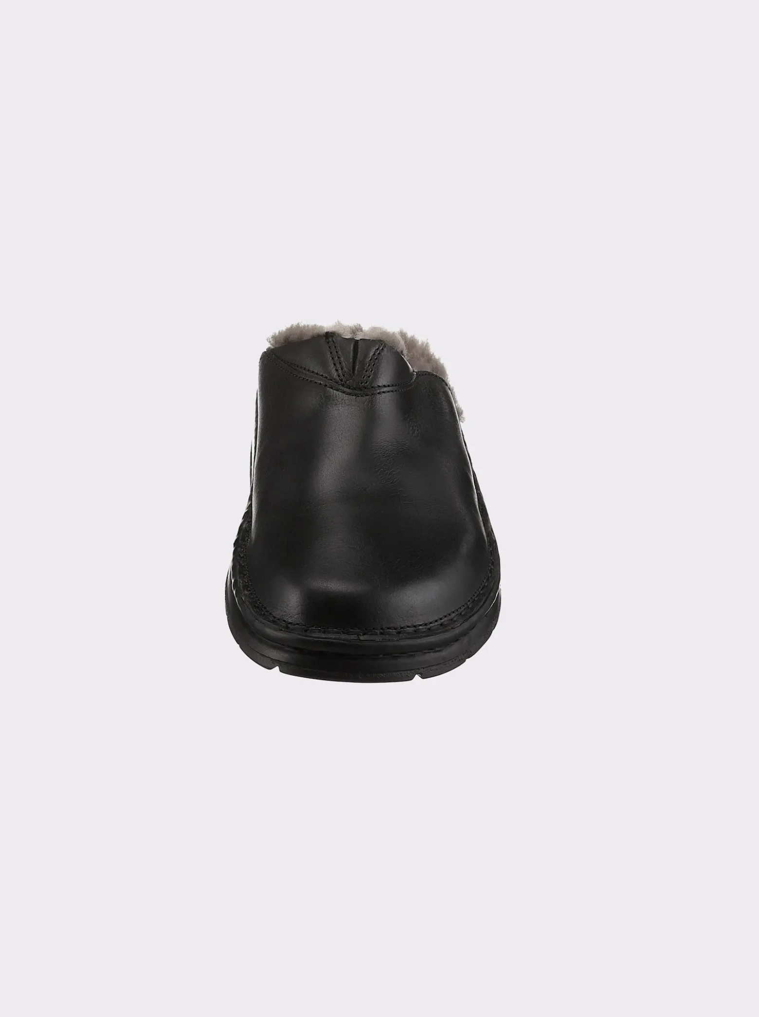 Pantoffel mit Lammfell-Futter