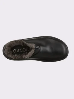 Pantoffel mit Lammfell-Futter