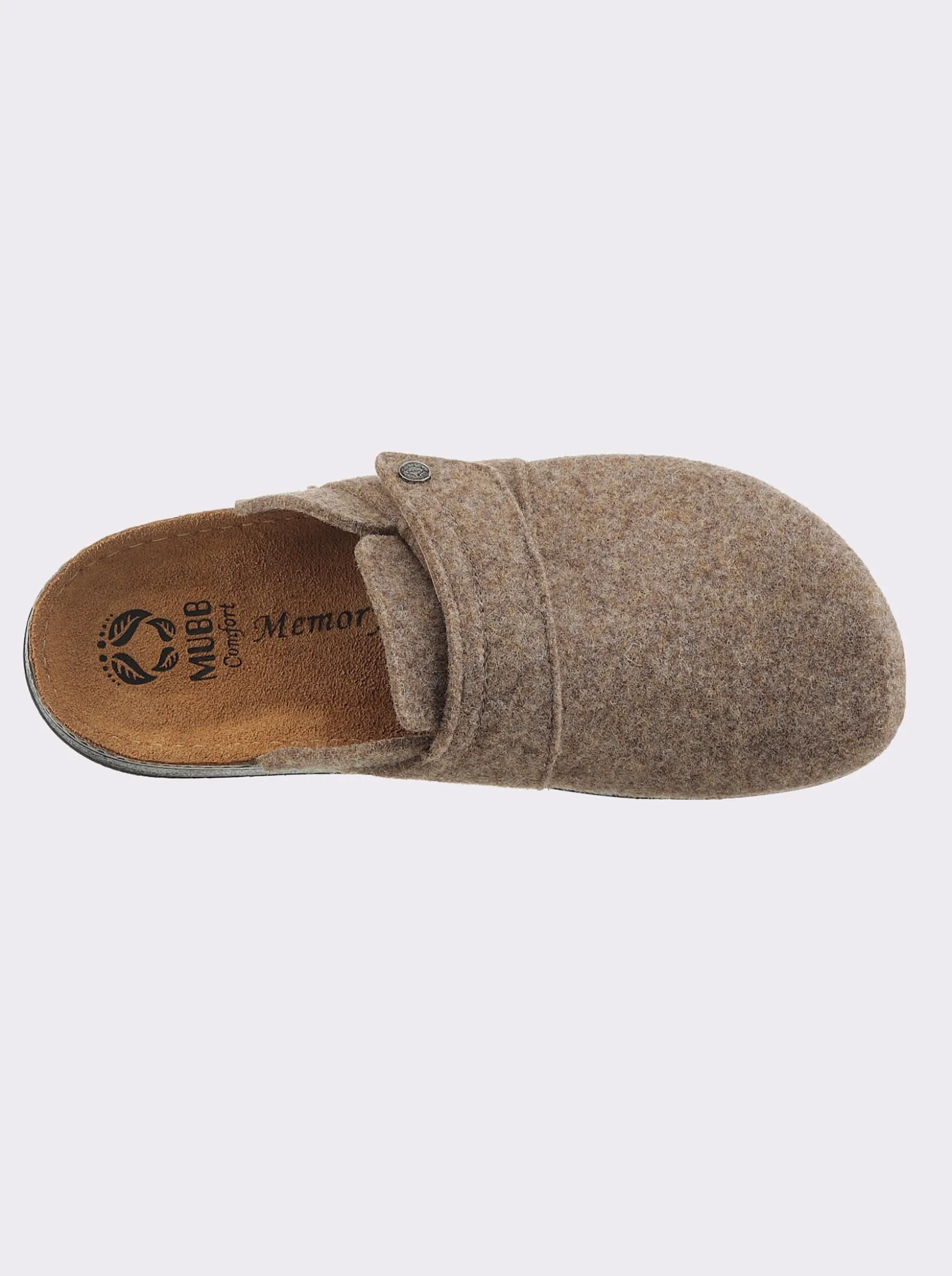 Pantoffel mit Memory-Fußbett