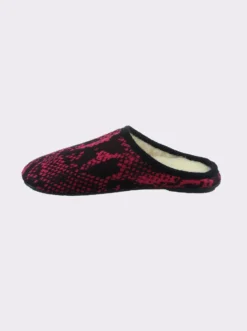 Pantoffel mit Reptil-Muster, wärmend