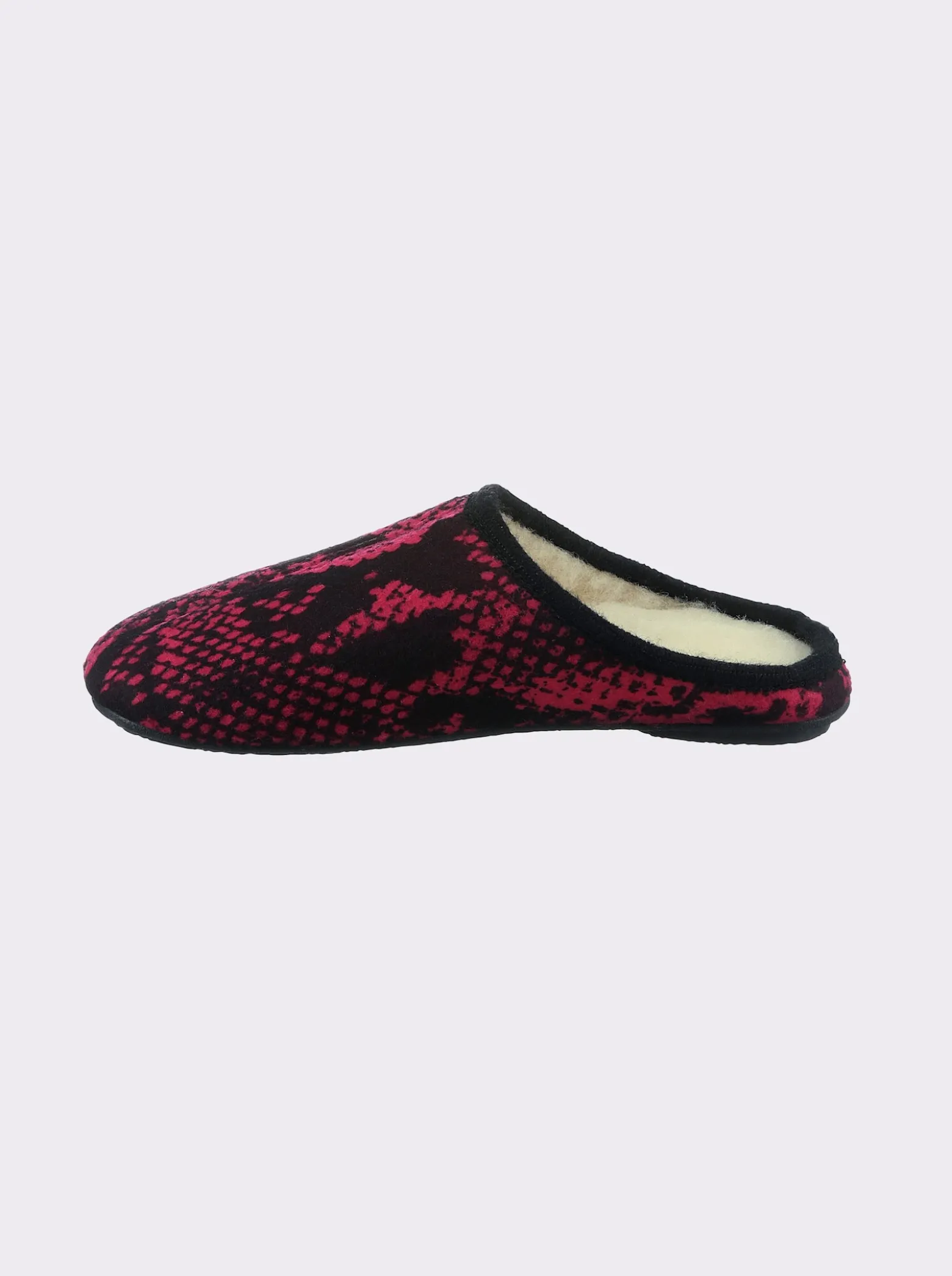 Pantoffel mit Reptil-Muster, wärmend