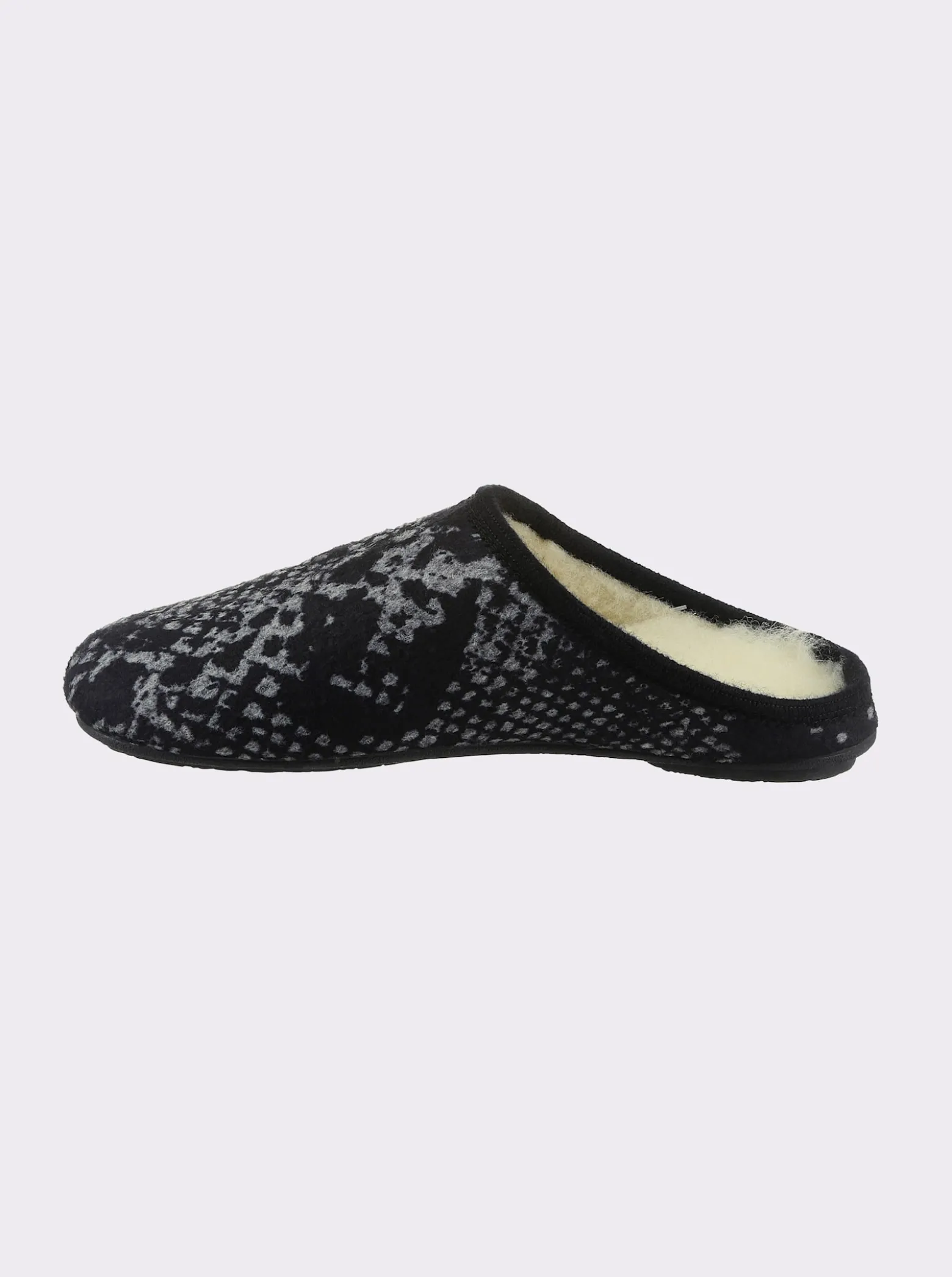 Pantoffel mit Reptil-Muster, wärmend