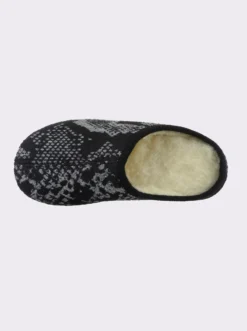 Pantoffel mit Reptil-Muster, wärmend