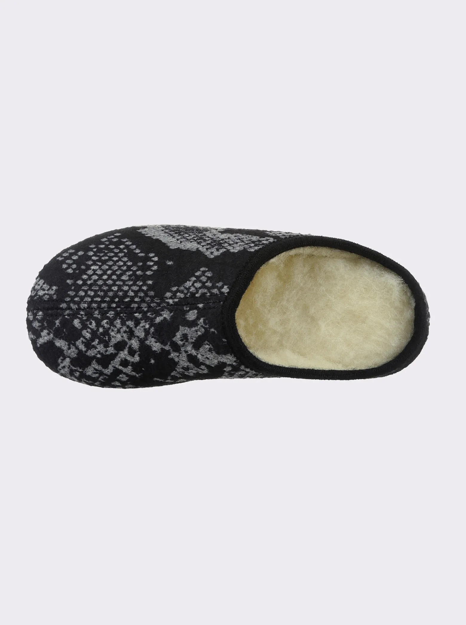 Pantoffel mit Reptil-Muster, wärmend