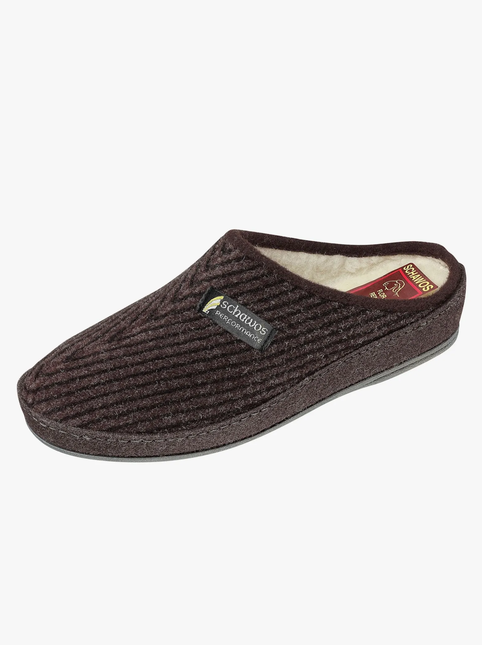 Pantoffel mit Schurwolle im Flor