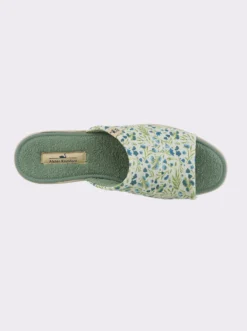 Pantolette mit floralem Druck