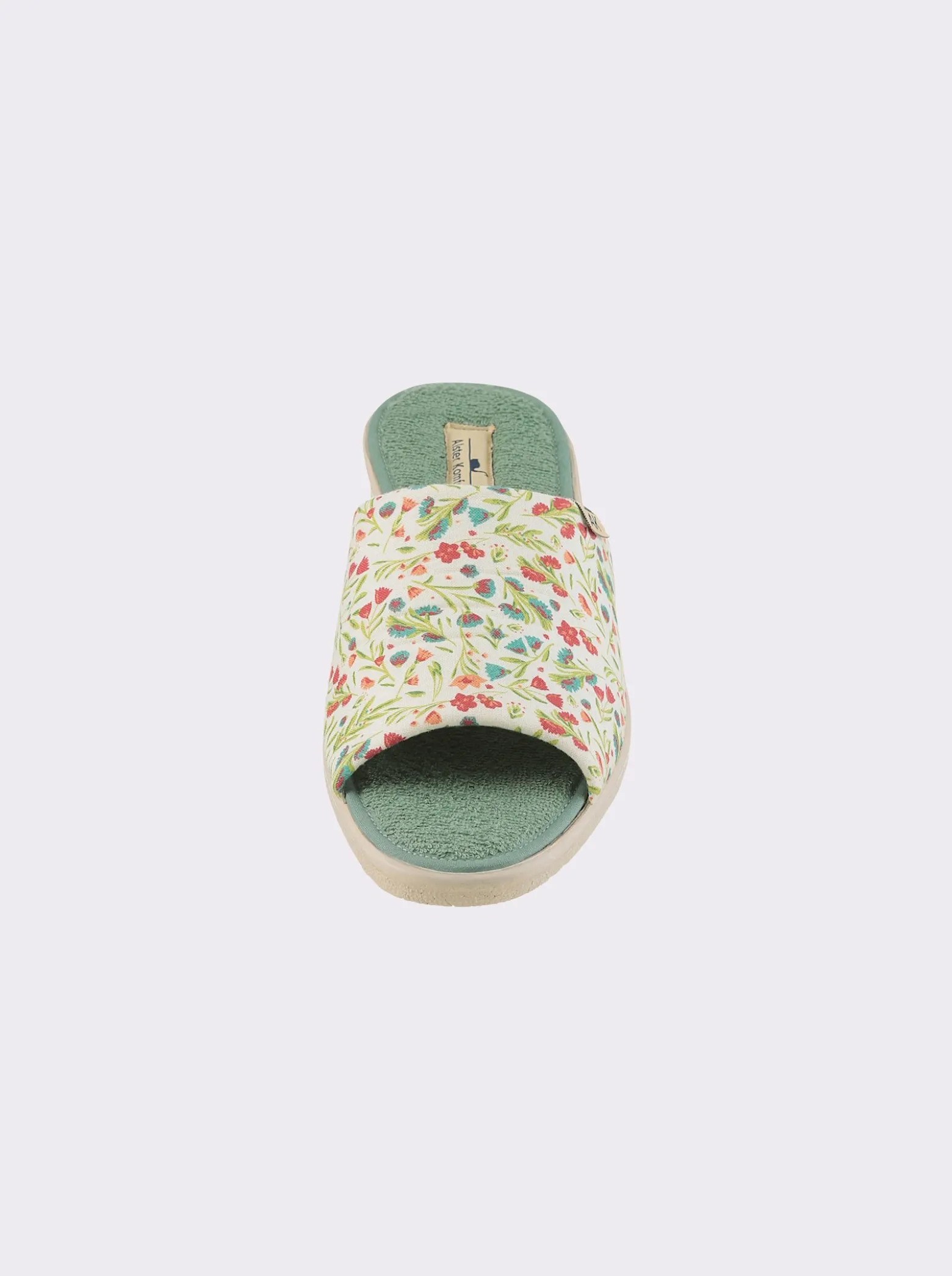 Pantolette mit floralem Druck