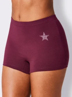 Panty mit seitlichem Sternchen-Druck vorne