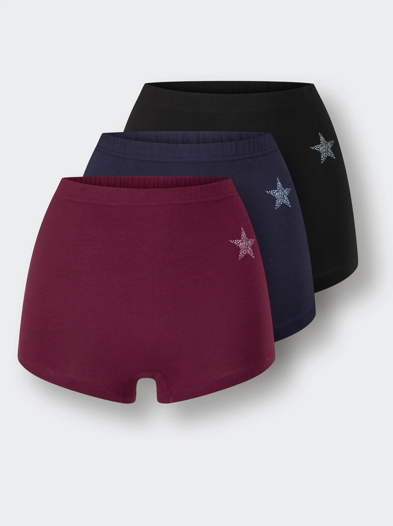 Panty mit seitlichem Sternchen-Druck vorne