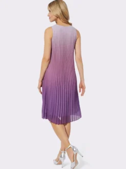 Plisseekleid mit Farbverlauf