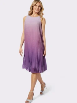Plisseekleid mit Farbverlauf