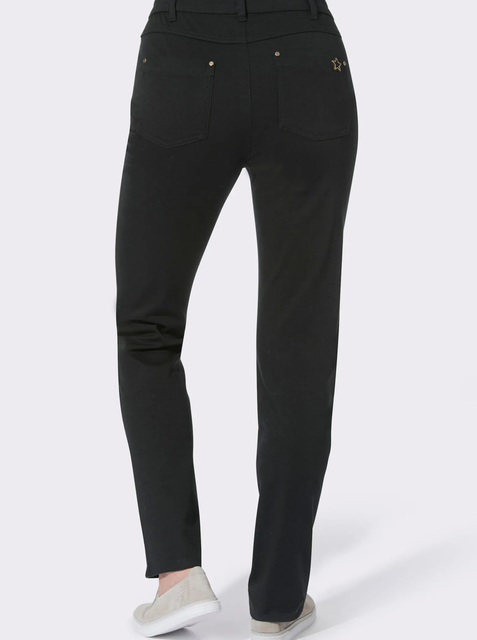 5-Pocket-Hose mit seitlichem Dehnbund