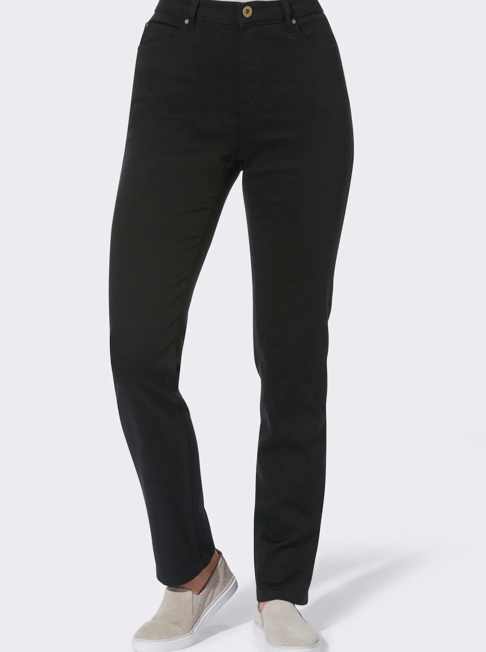 5-Pocket-Hose mit seitlichem Dehnbund