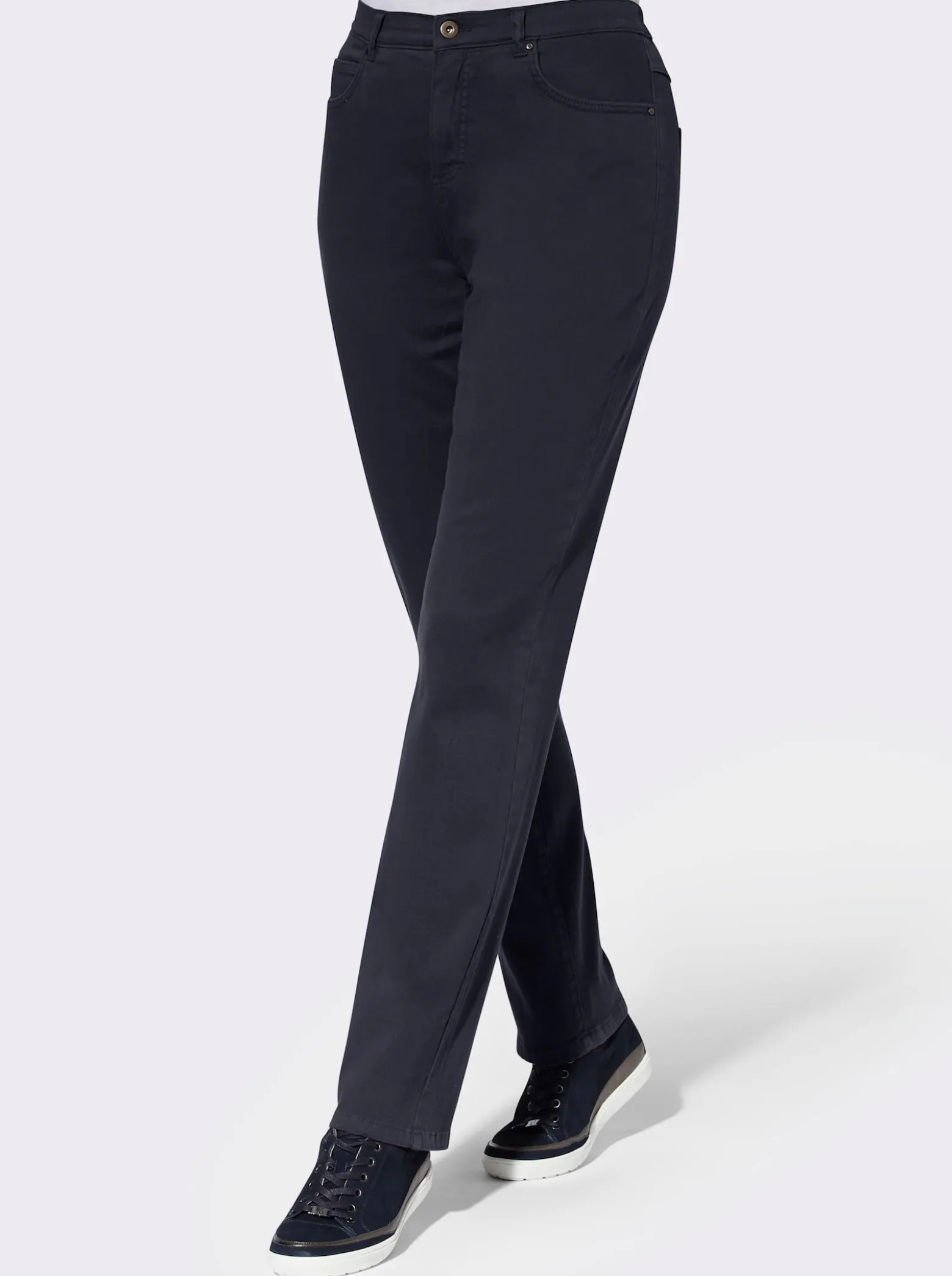 5-Pocket-Hose mit seitlichem Dehnbund