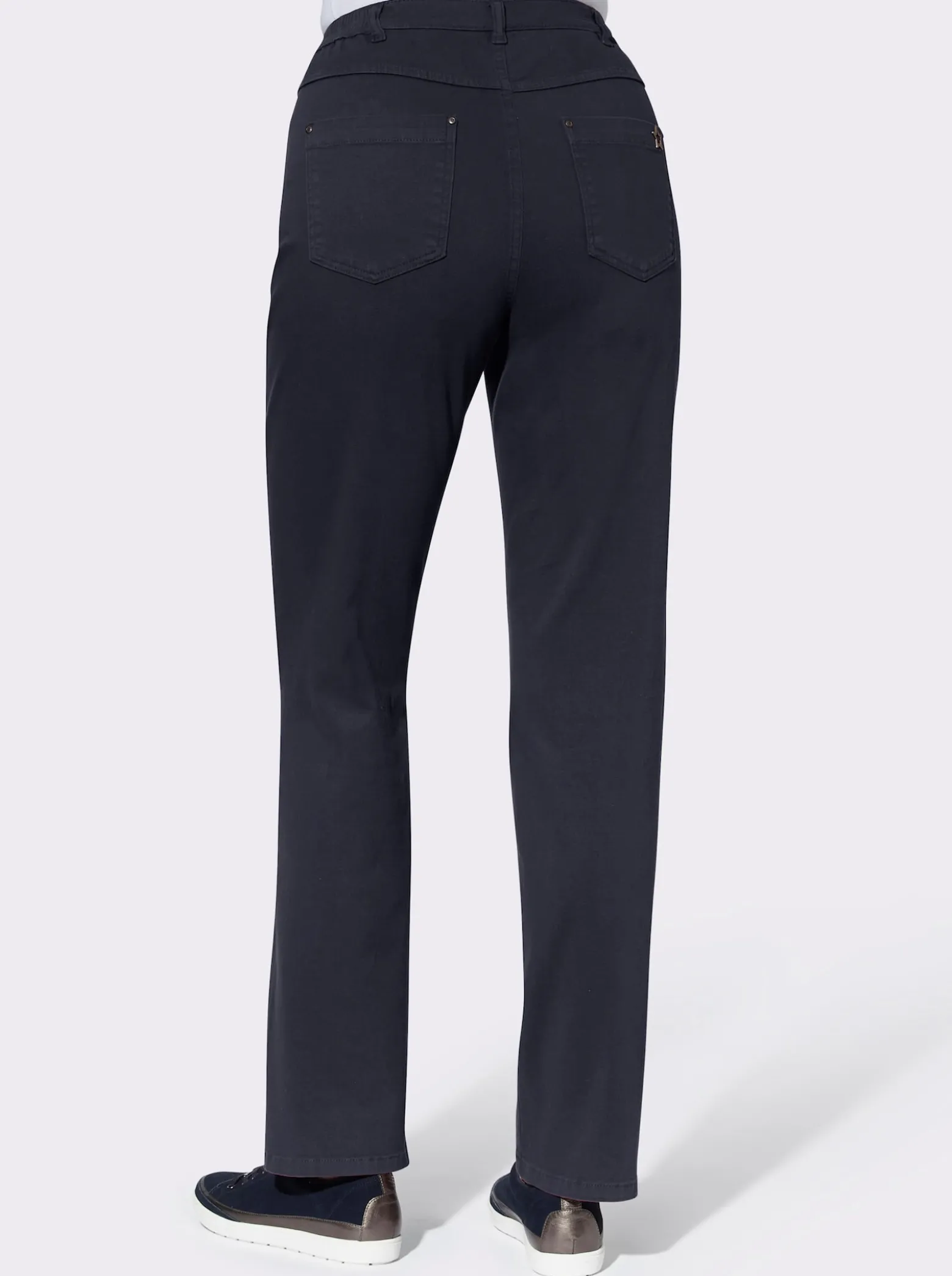 5-Pocket-Hose mit seitlichem Dehnbund