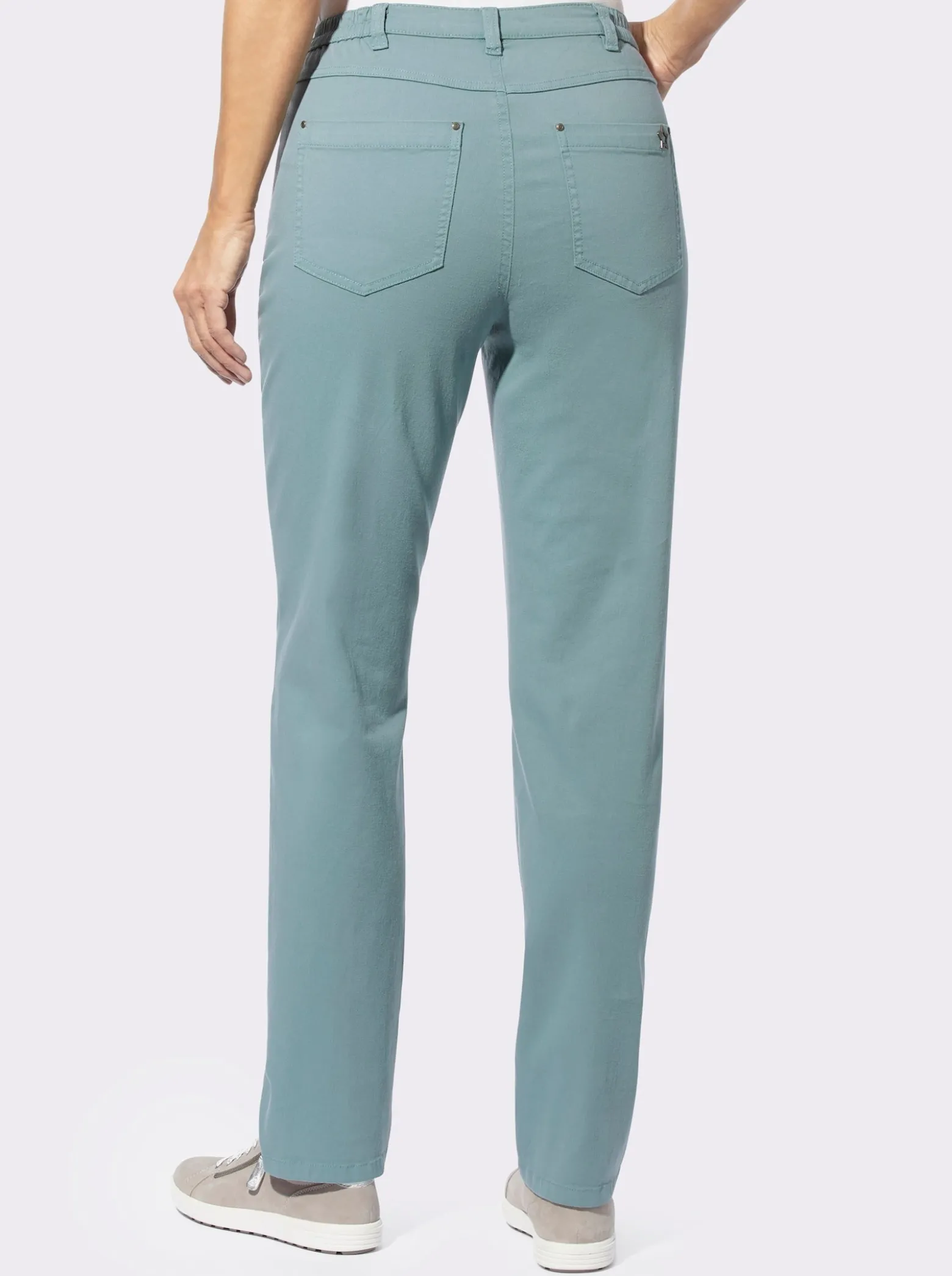 5-Pocket-Hose mit seitlichem Dehnbund