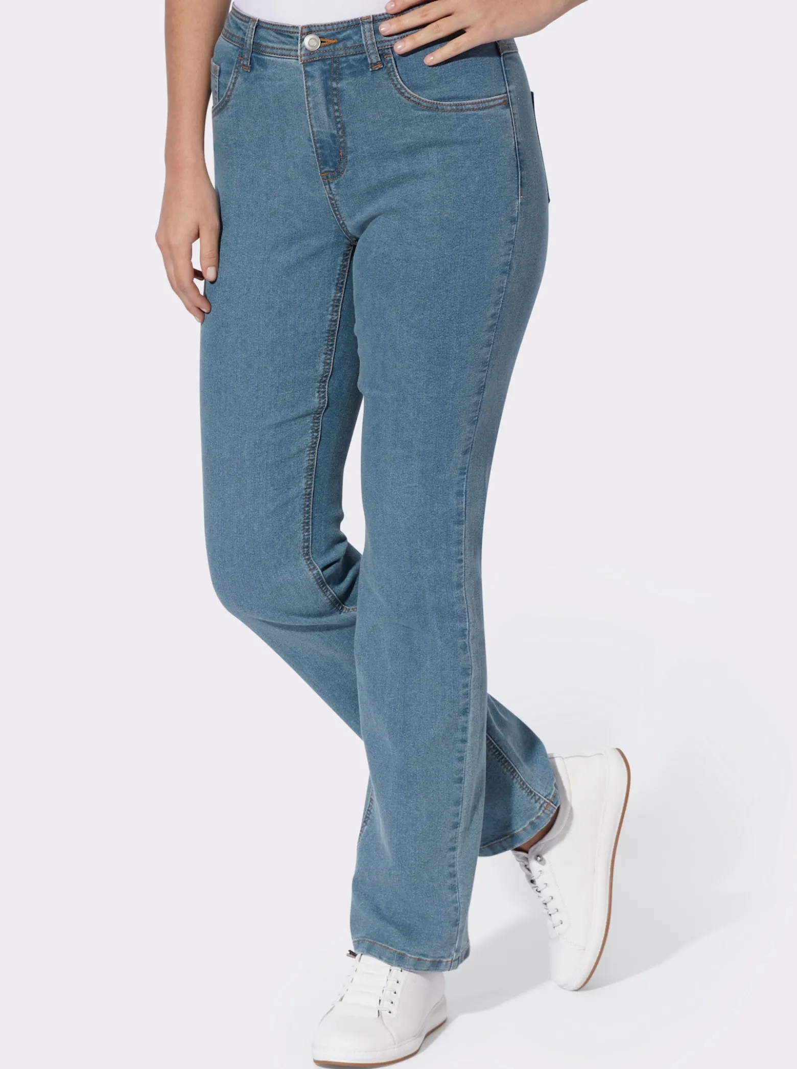 5-Pocket-Jeans in gerader Form
