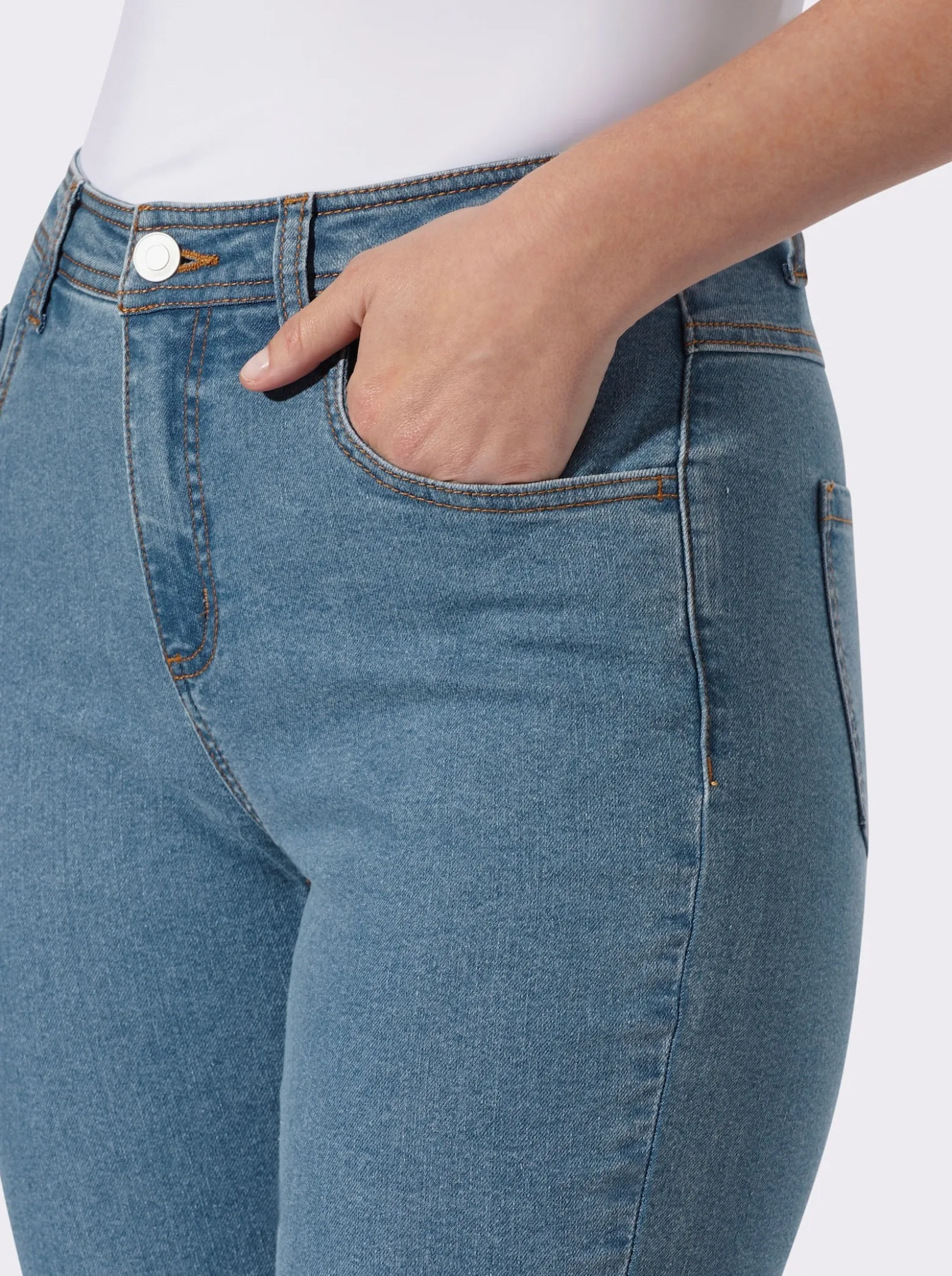 5-Pocket-Jeans in gerader Form