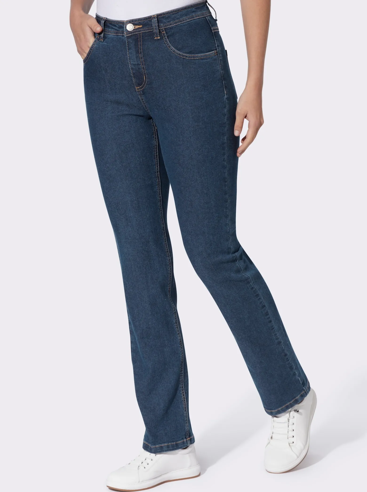 5-Pocket-Jeans in gerader Form