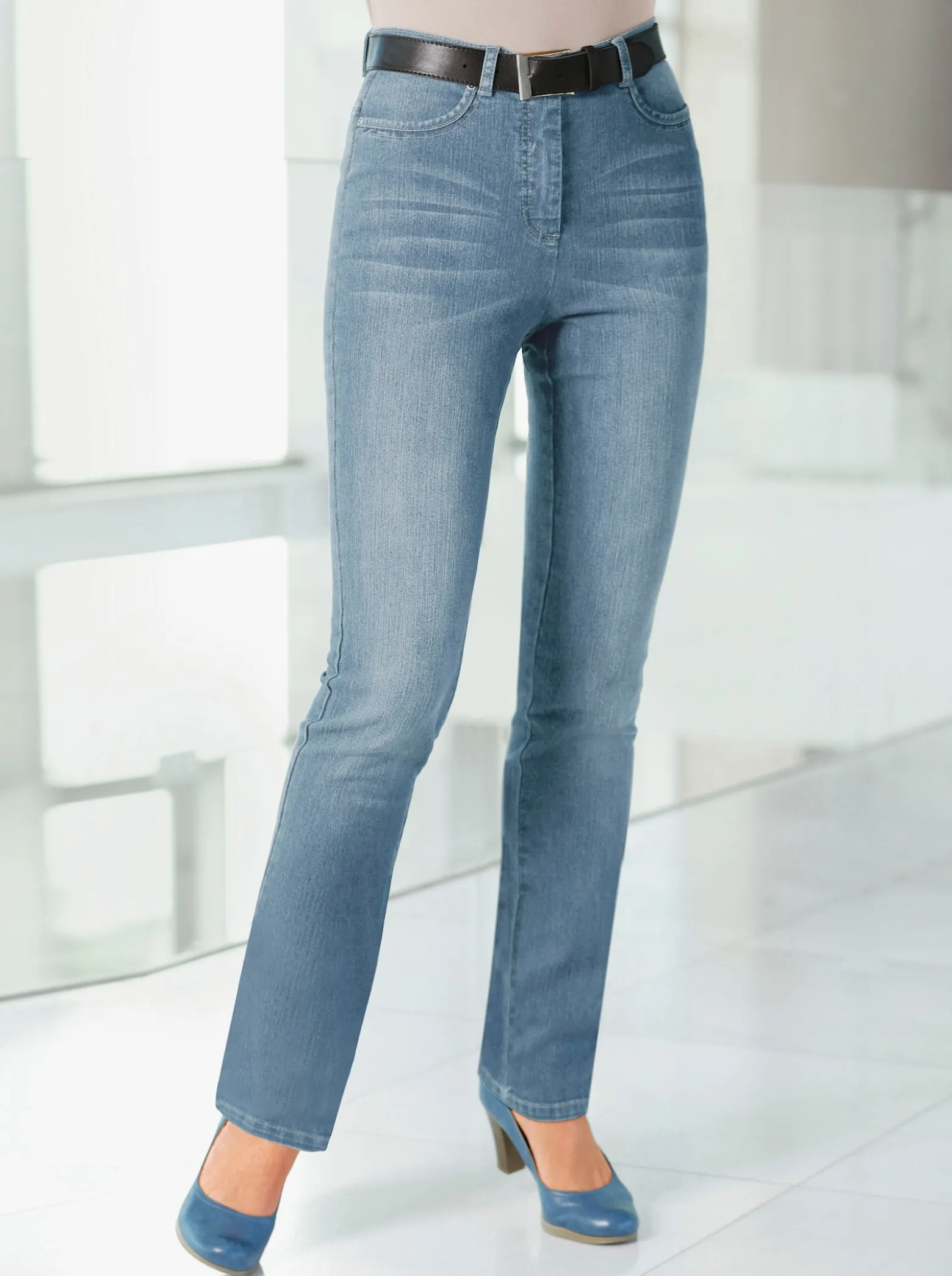 5-Pocket-Jeans mit Hell-Dunkel-Effekt