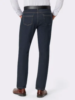 5-Pocket-Jeans mit Kontrastnähten