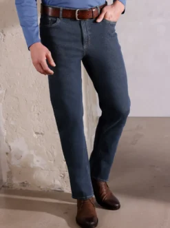 5-Pocket-Jeans mit Kontrastnähten