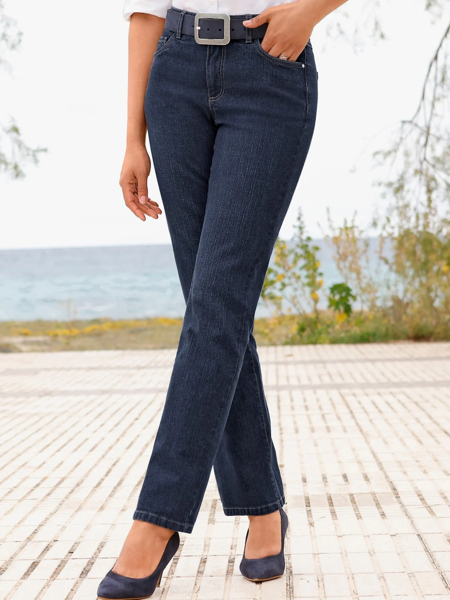 5-Pocket-Jeans mit lässig weiten Beinen