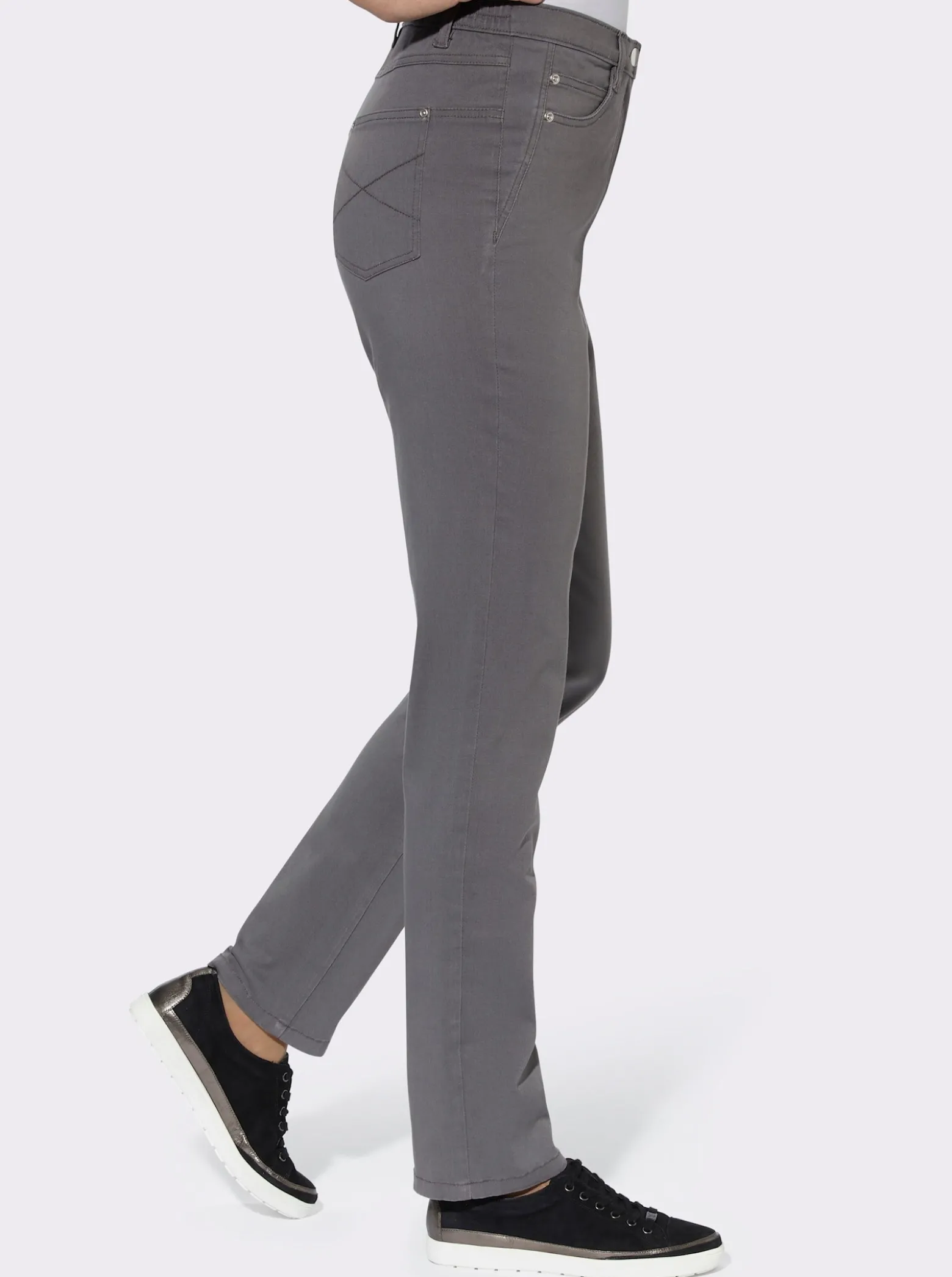 5-Pocket-Jeans mit seitlichem Dehnbund