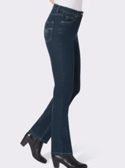 5-Pocket-Jeans mit Stickerei-Motiv