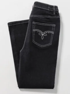 5-Pocket-Jeans mit Stickerei-Motiv