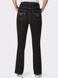 5-Pocket-Jeans mit Stickerei-Motiv