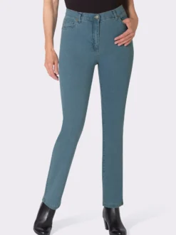 5-Pocket-Jeans mit Stickerei-Motiv