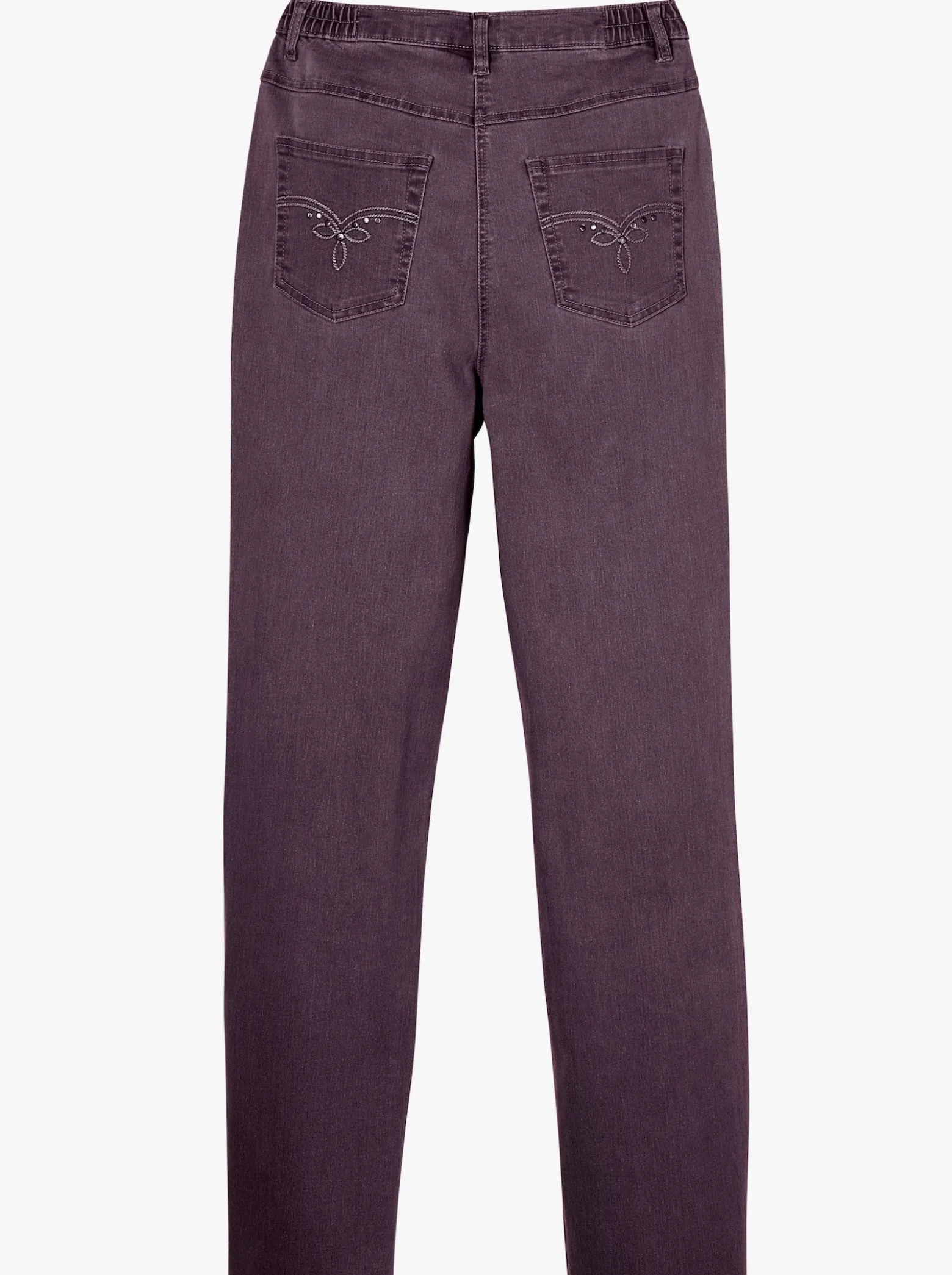 5-Pocket-Jeans mit Stickerei-Motiv