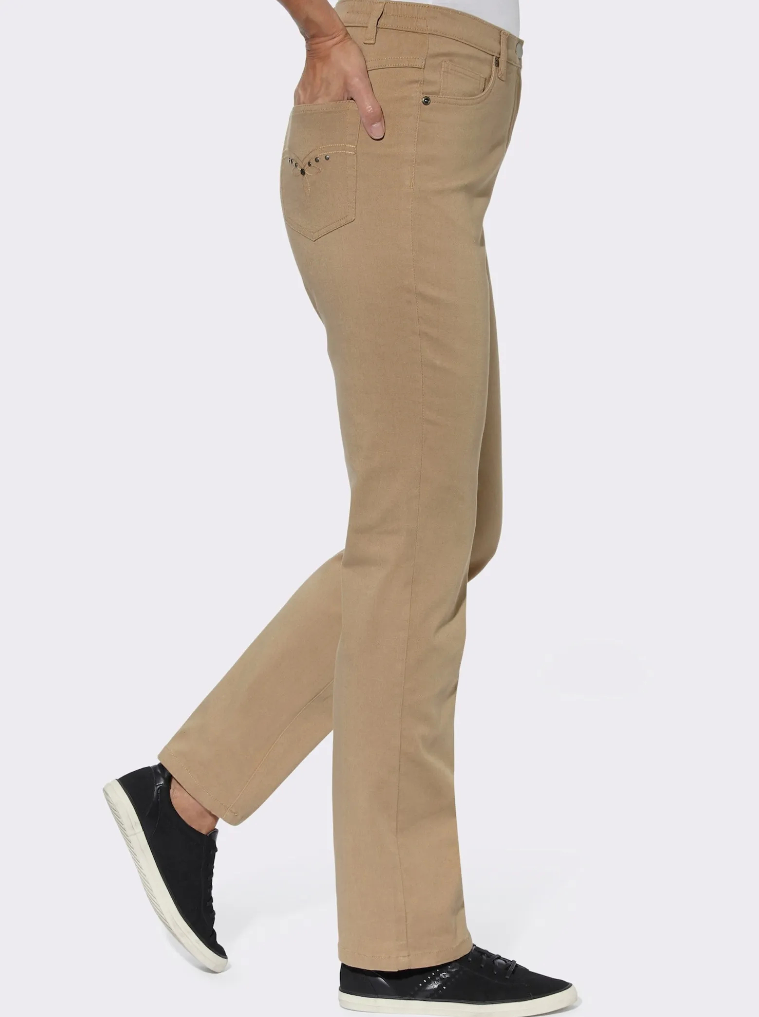 5-Pocket-Jeans mit Stickerei-Motiv
