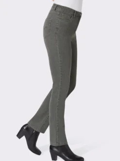 5-Pocket-Jeans mit Stickerei-Motiv