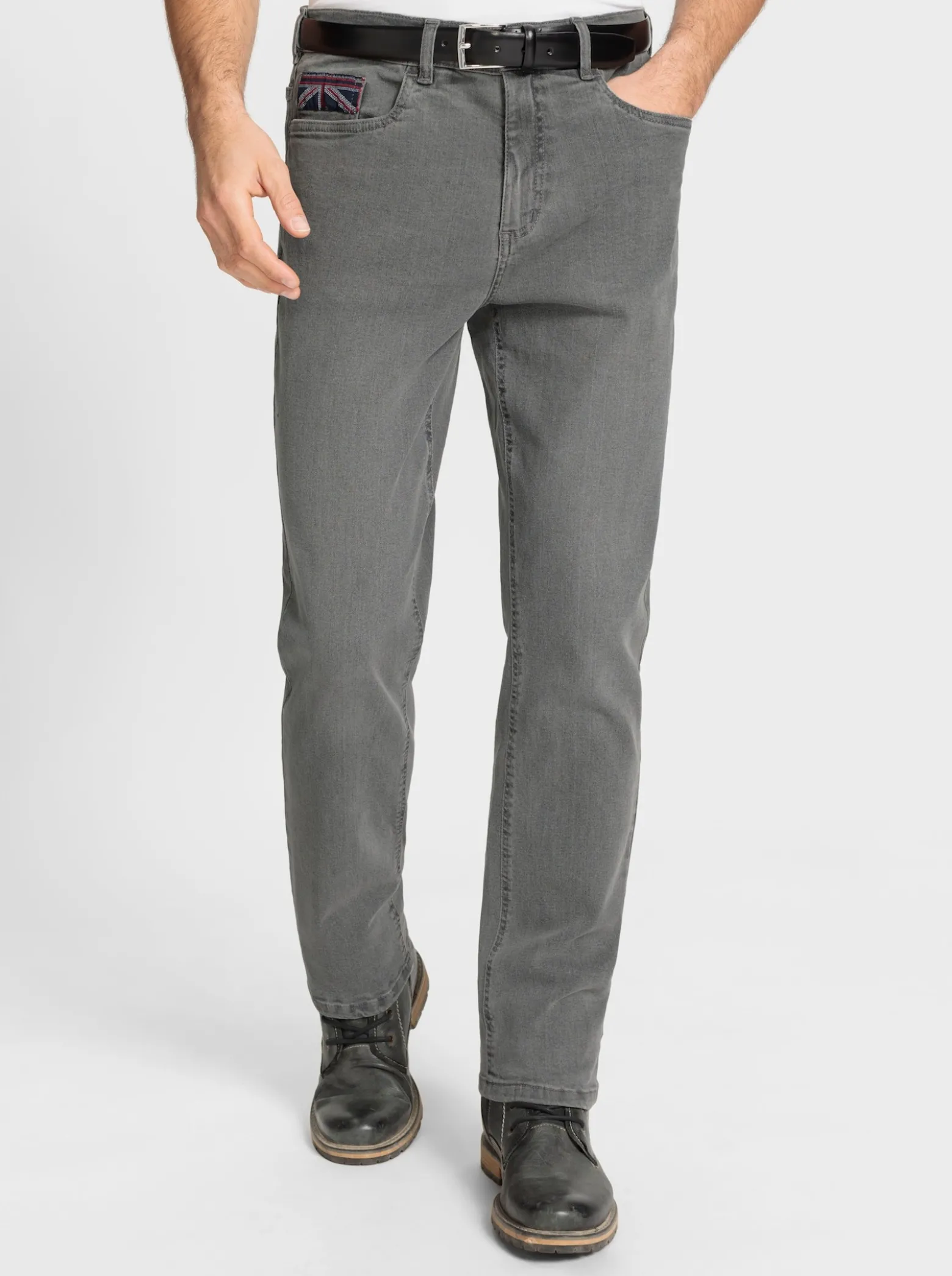 5-Pocket-Jeans mit Used-Effekt