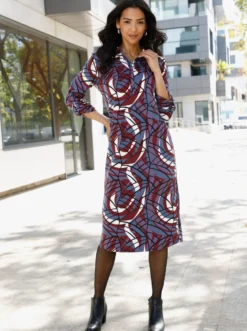 Polokleid im Baumwoll-Mix