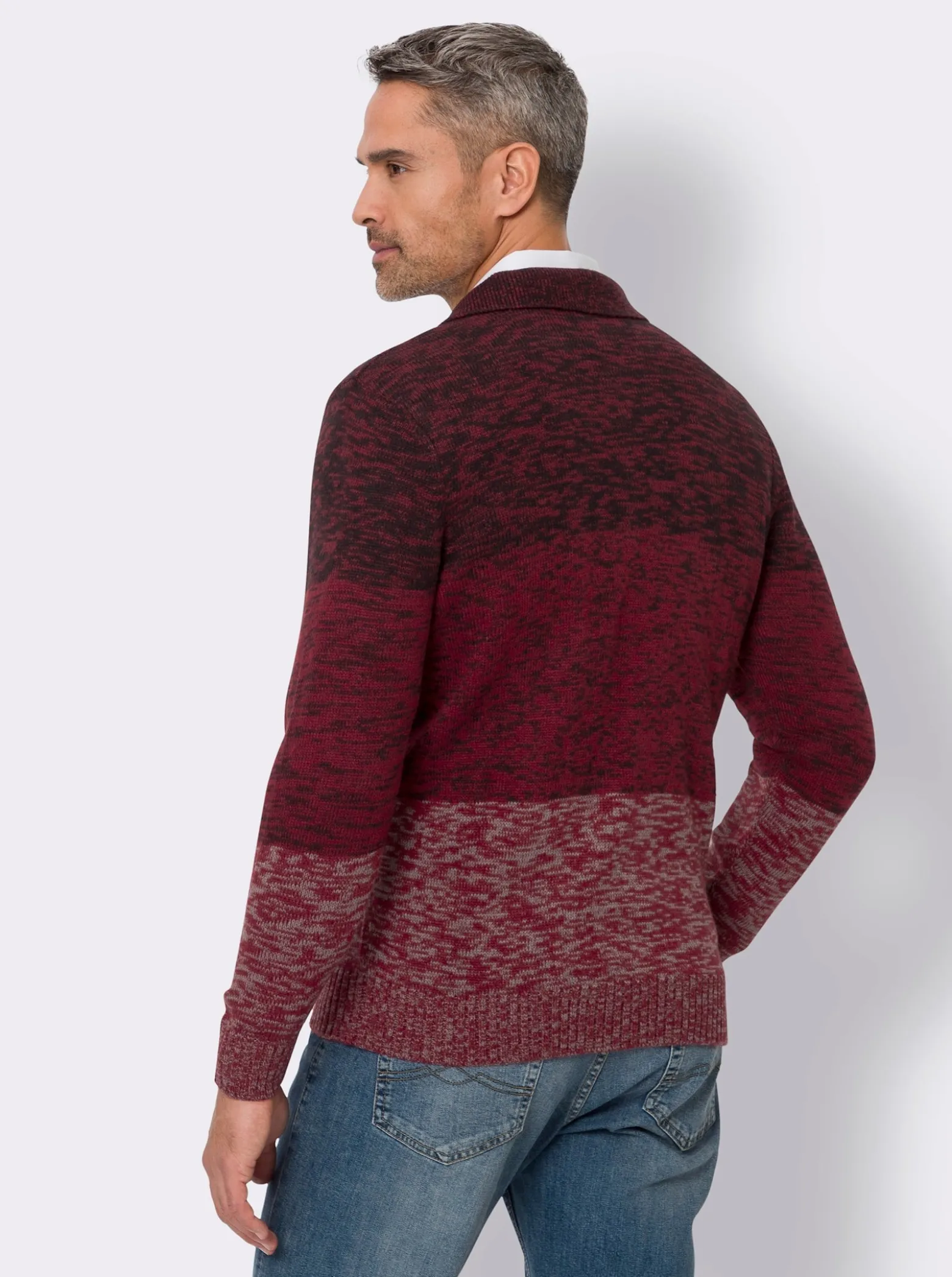 Polopullover im Colour-Blocking-Dessin