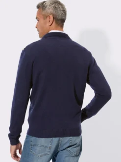Polopullover im Jacquardmuster