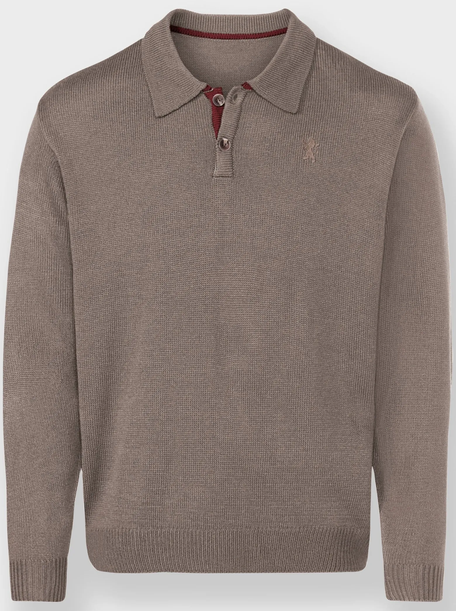 Polopullover mit gerippten Bündchen