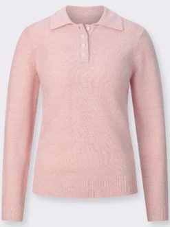 Polopullover mit Knopfleiste