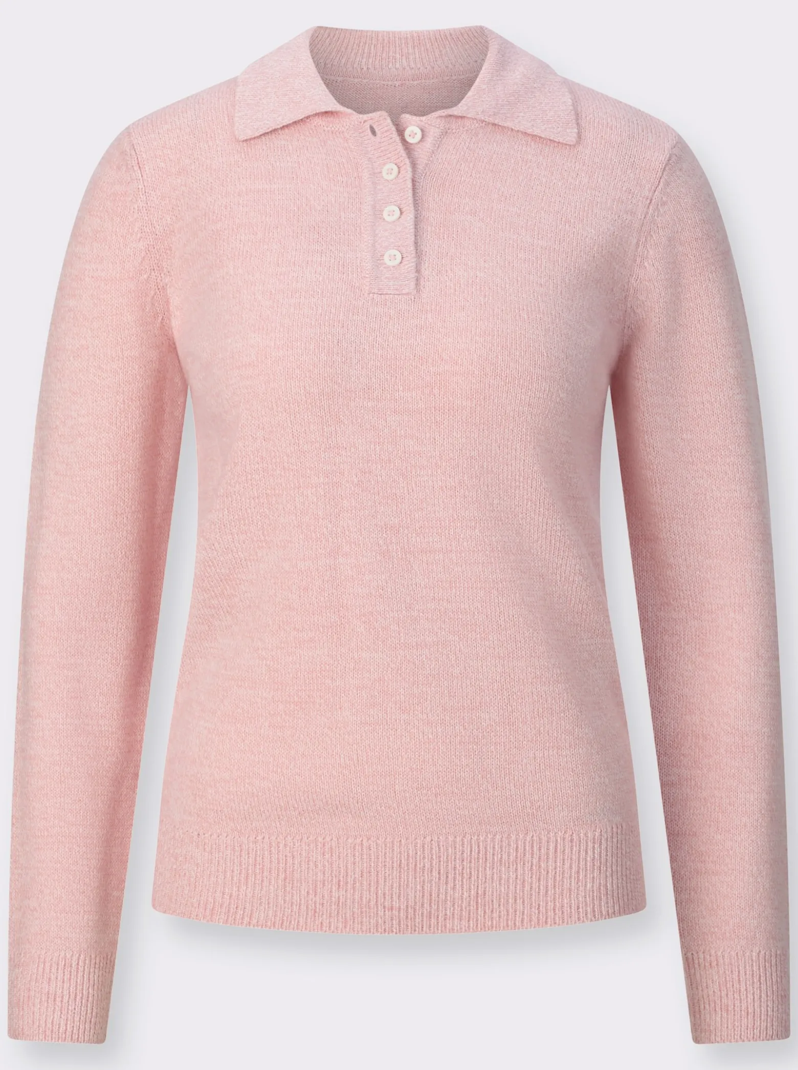 Polopullover mit Knopfleiste